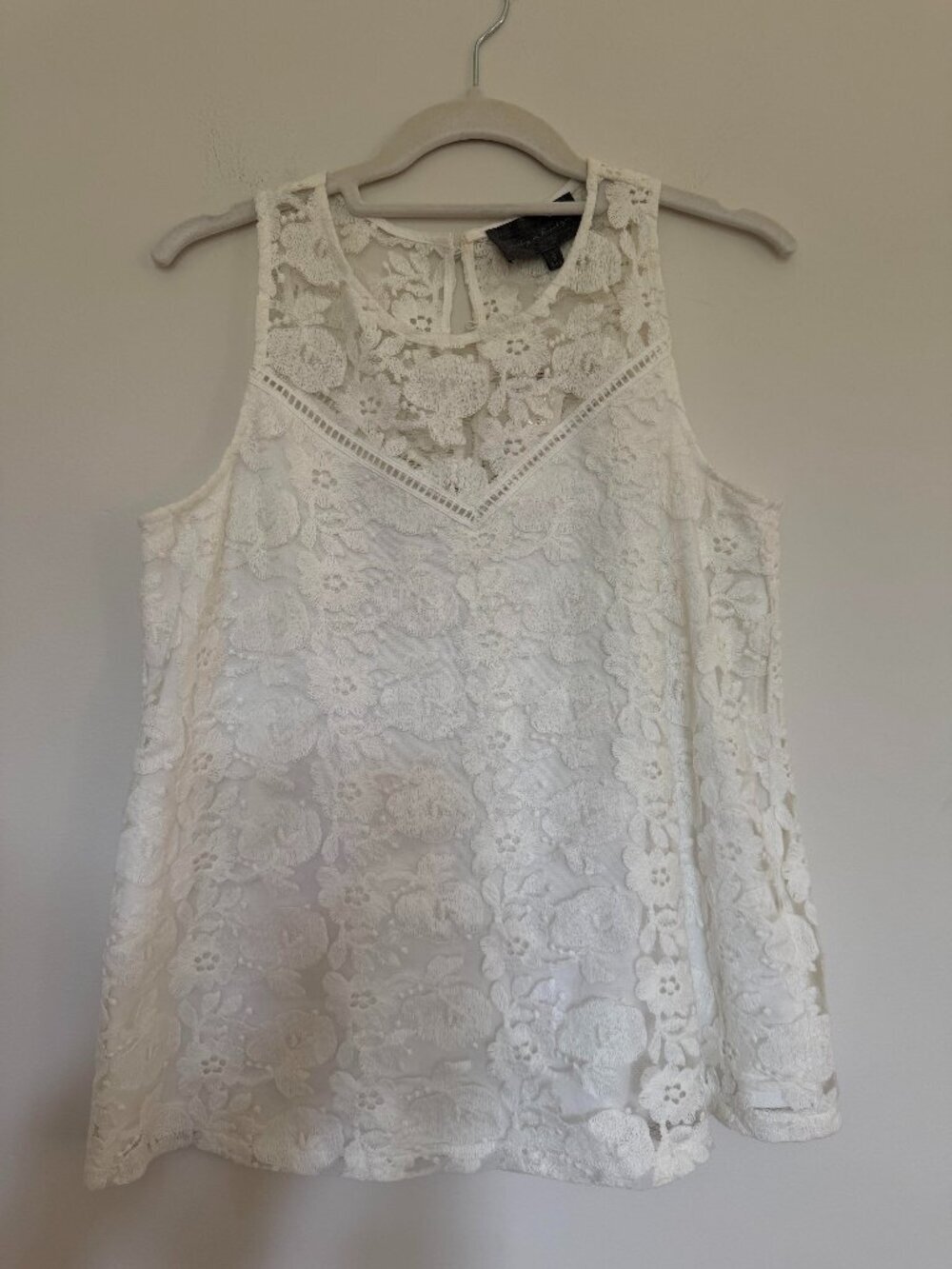 Anthropologie Sunday In Brooklyn Lace Tank Top Cottagecore White - NWT - Small